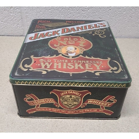 Jack Daniels Old Time Tennessee #7 Whiskey Tin Hudson Scott & Sons Man Cave Deco - Picture 6 of 8